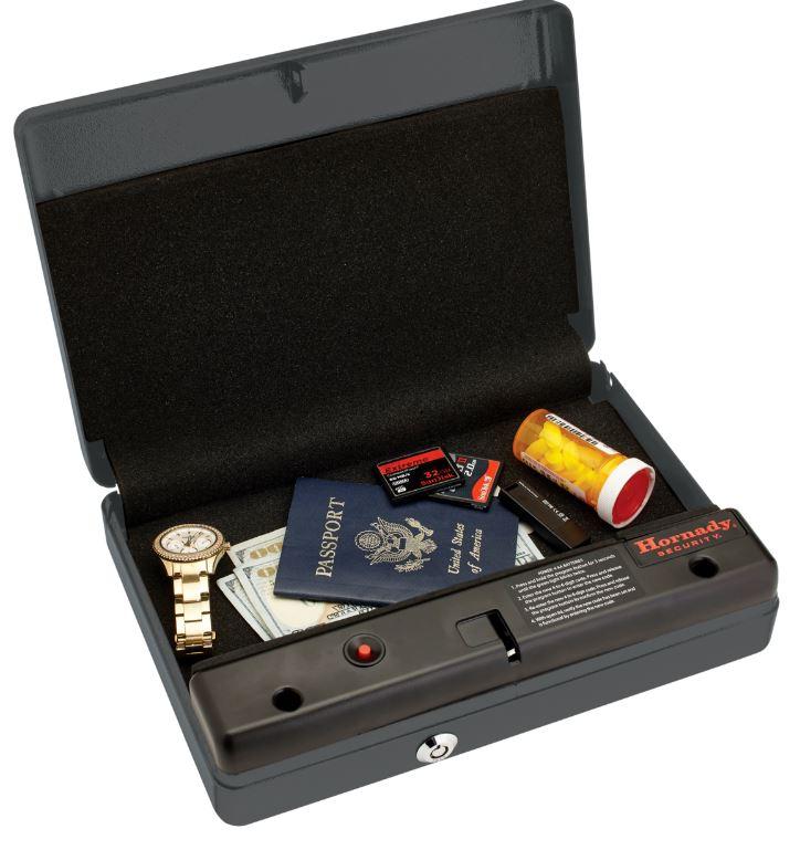 Hornady 95432 Handgun Safe Keypad Vault Door Open with Personal Contents