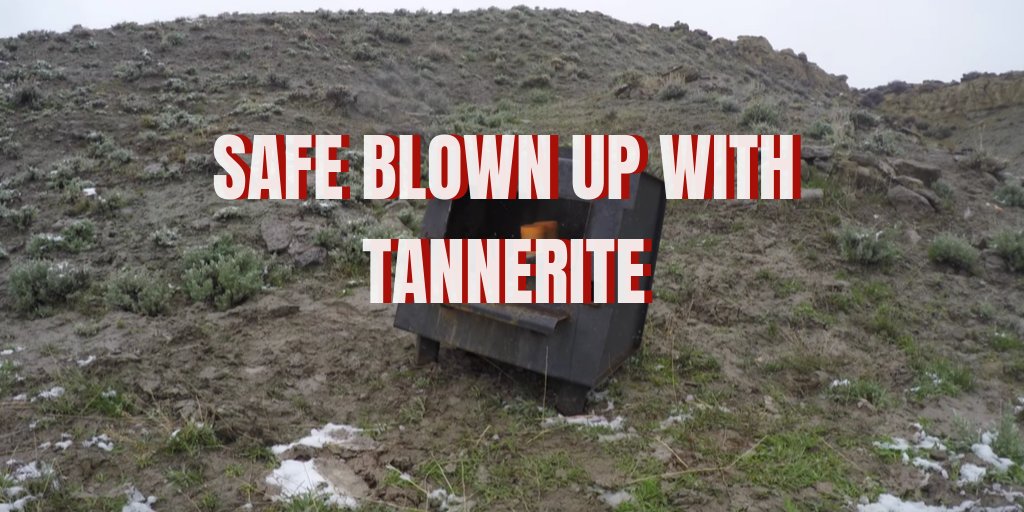 Safe Blown Up With Tannerite