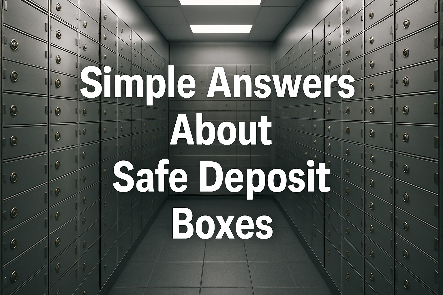 Simple Answers About Safe Deposit Boxes