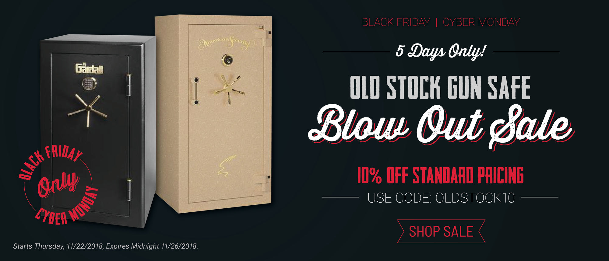 10% off Old Stock Gun Safes