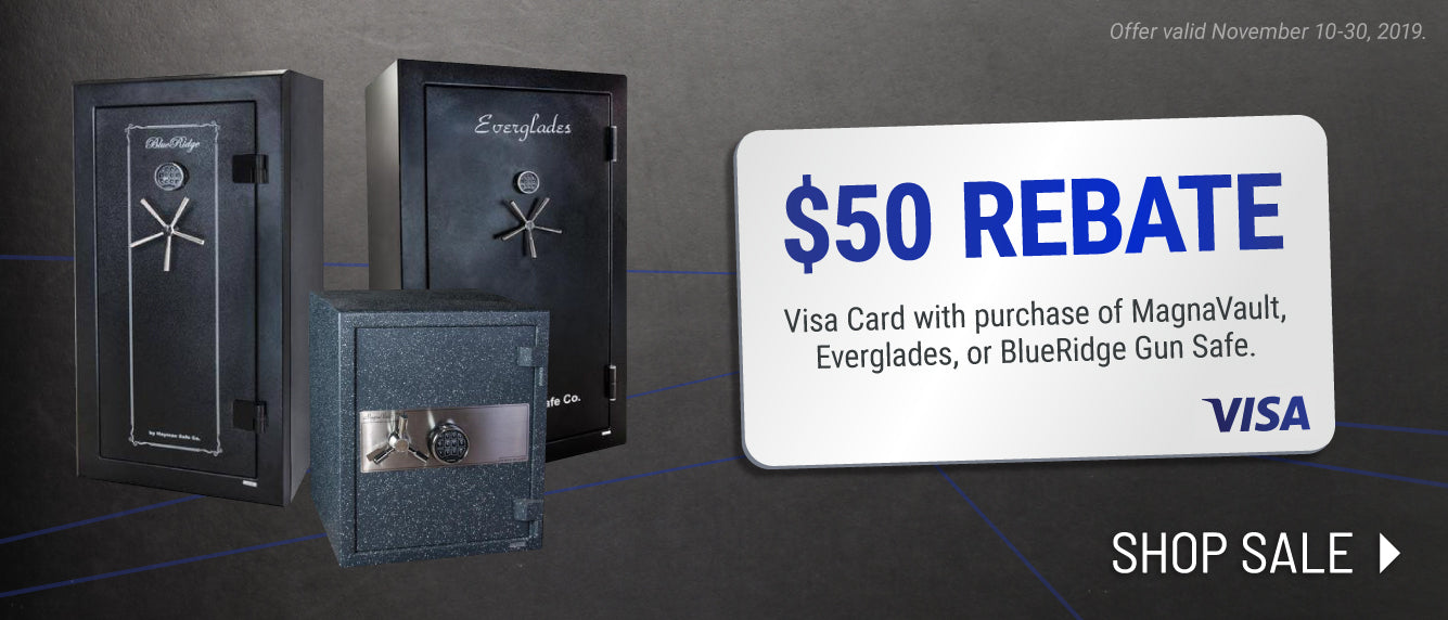 Hayman $50.00 Rebate on MagnaVault, Everglades, or BlueRidge Safes