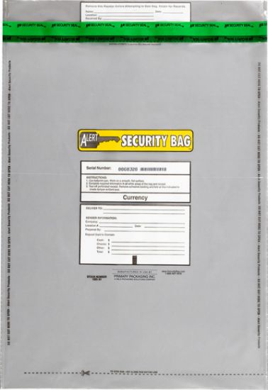 Alert 1520AV-250 Bank Deposit Bag Clear 15" x 20"