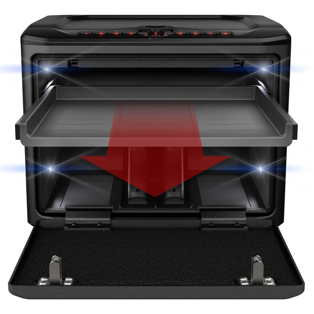 Vaultek NMX2i ViSN MX High Capacity Biometric WiFi Smart Safe Shelf