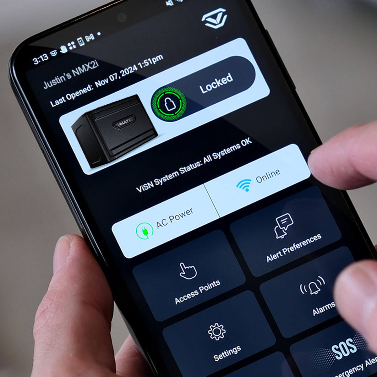 Vaultek NMX2i ViSN MX High Capacity Biometric WiFi Smart Safe App