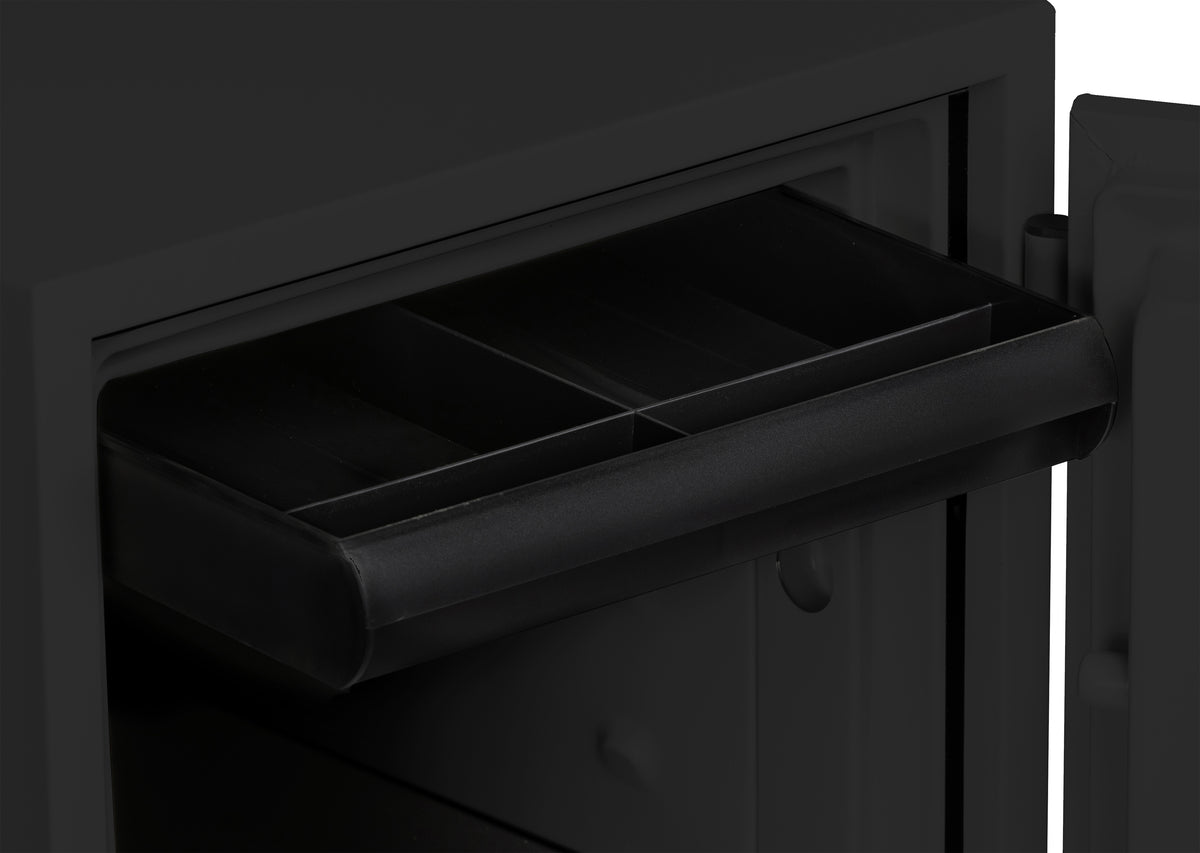 Phoenix 1223 Olympian 1-Hour Dual Control Fireproof Safe Black Pull Out Drawer