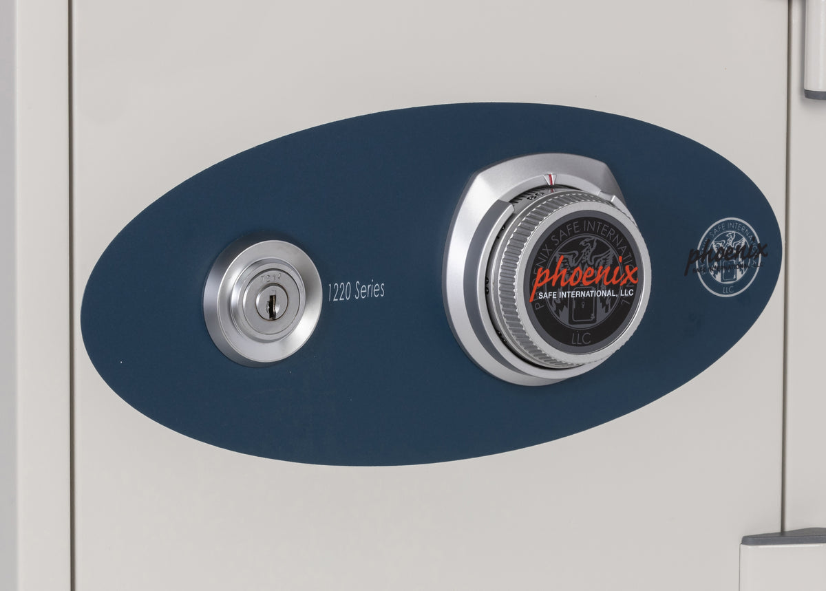 Phoenix 1222 Olympian 1-Hour Dual Control Fireproof Safe White Dial Lock &amp; Key
