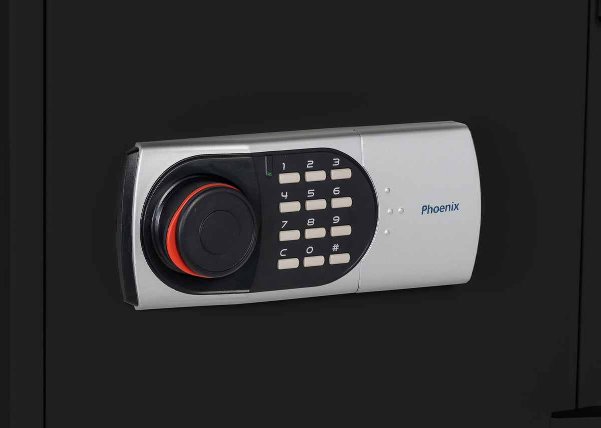 Phoenix 1232 Olympian 1-Hour Dual Control Fireproof Safe Black Digital Lock