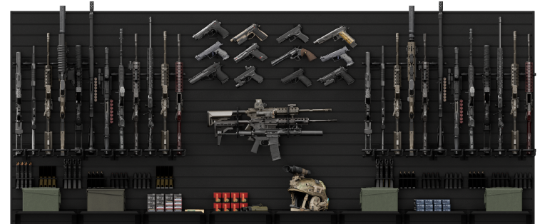 Hold Up Displays The Complete Tactical Wall Organization System HD112 Black