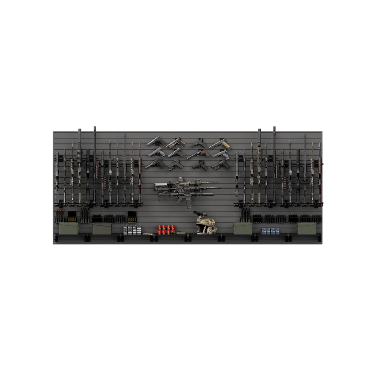 Hold Up Displays The Complete Tactical Wall Organization System HD112 Gunmetal