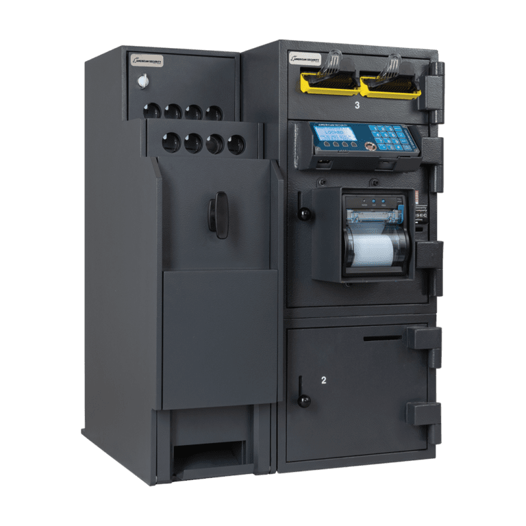 AMSEC BRTV3110 Tube Vend Add-on Installed on CashWizard