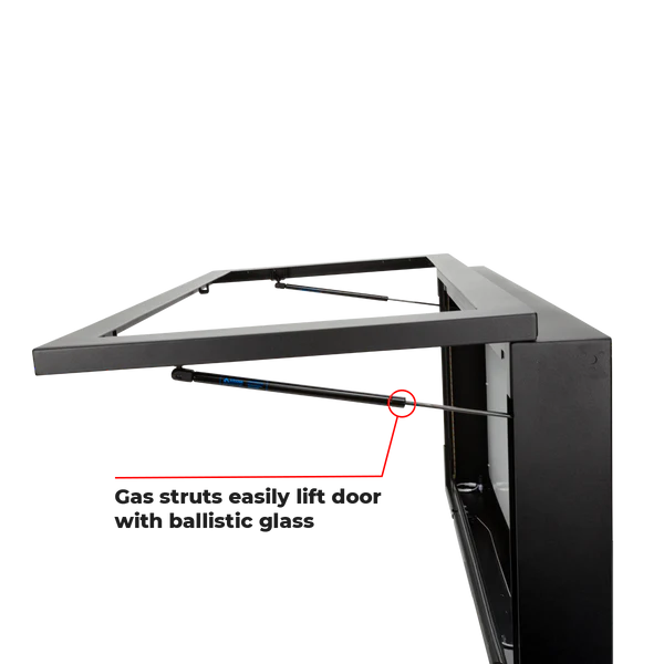 Secure Display Watch Display Safe Open with Gas Struts
