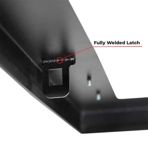 Secure Display Watch Display Safe Closeup of Fully Welded Latch