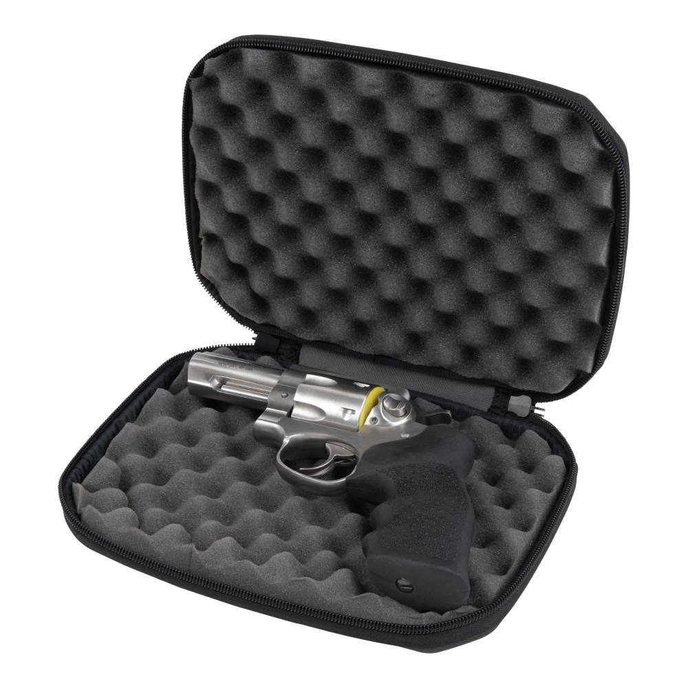 Allen 82-9 EXO Molded Handgun Case Black 9&quot; Open with Revolver