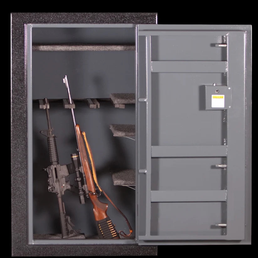 Sturdy Safe Model 3627 Gun Safe 60"Hx36"Wx27"D Heavy Steel Construction Door Open