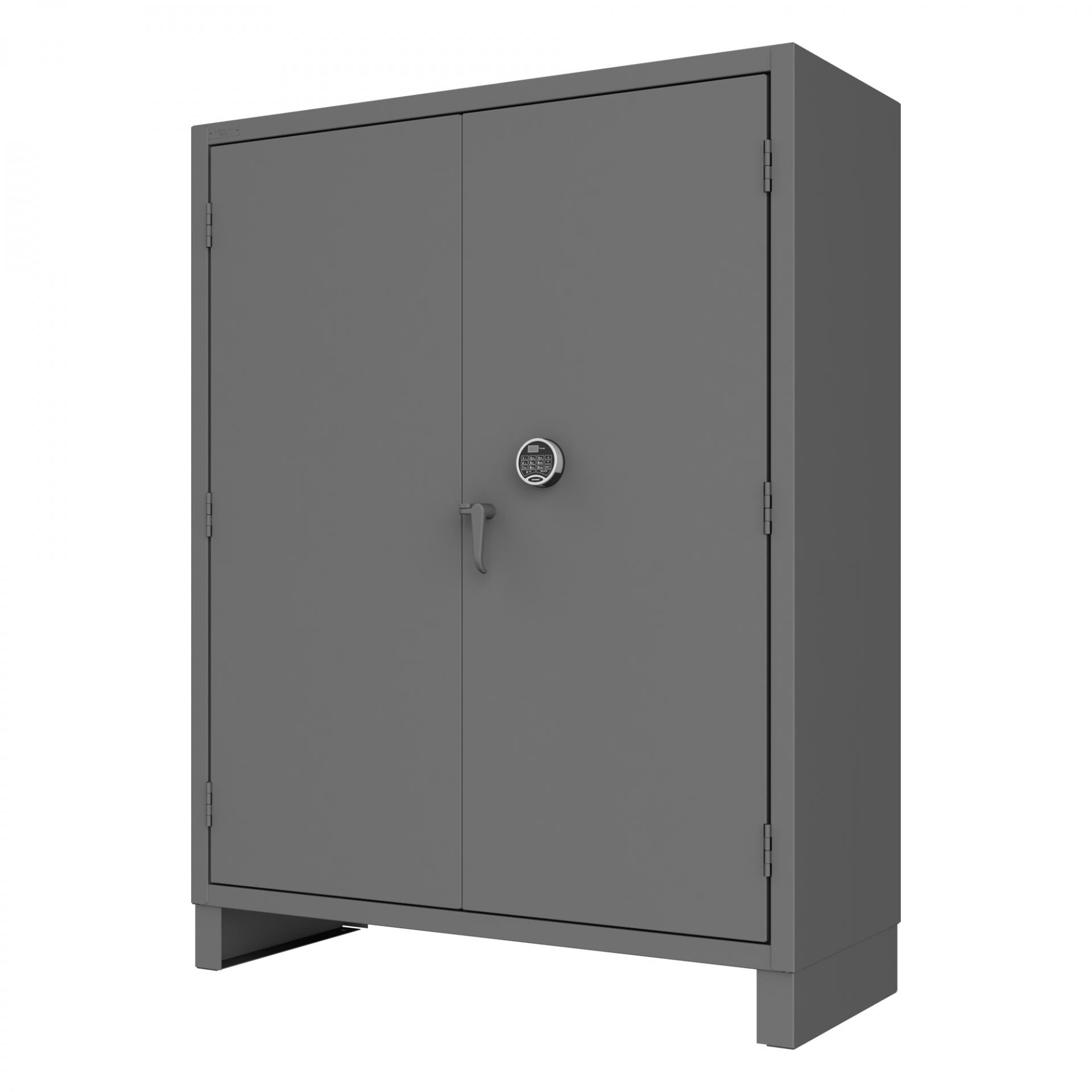 Durham 3704PL-4S-95 14-Gauge Security Access Control Cabinet with 4 Shelves