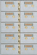 American Vault 511-10 Safe Deposit Boxes 10 Openings 3" x 5"