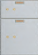 American Vault 511-2 Safe Deposit Boxes 2 Openings 1 - 5" x 10" & 1 - 10" x 10"