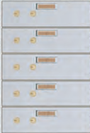 American Vault 511-5 Safe Deposit Boxes 5 Openings 3" x 10"