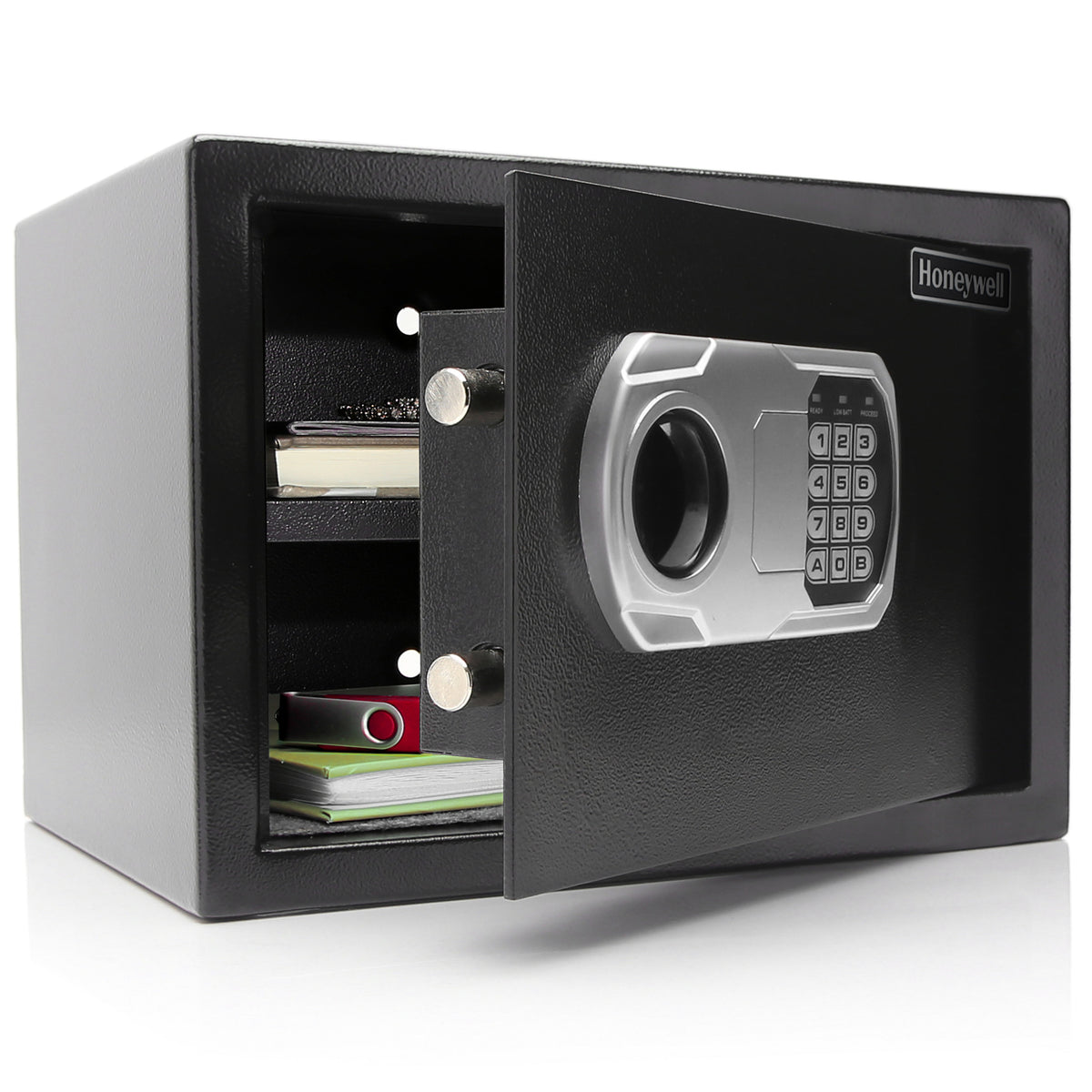 Honeywell 5110 Small Steel Security Safe with Digital Lock Door Open Full 2