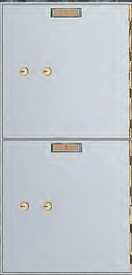 American Vault 521-2 Safe Deposit Boxes 2 Openings 10" x 10"