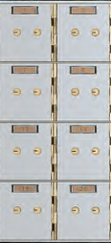 American Vault 521-8 Safe Deposit Boxes 8 Openings 5" x 5"
