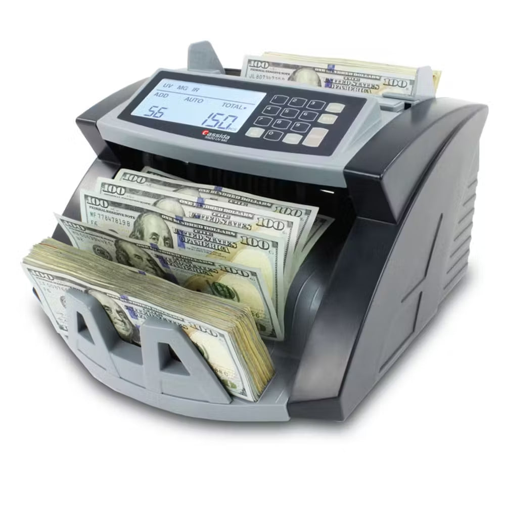 Cassida 5520 UV Currency Counter with ValuCount UV Counterfeit Detection With Cash