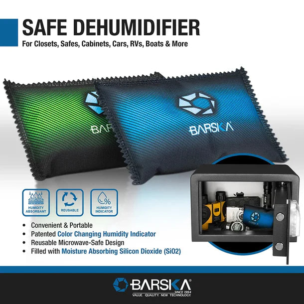 Barska AF13772 Reusable Safe Dehumidifier 2-Pack Specs