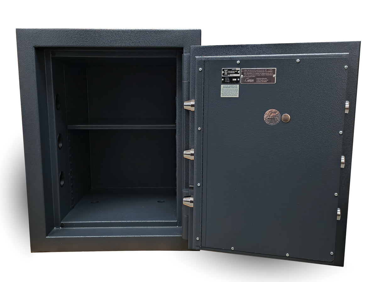 AMSEC American Security AMVAULT CF2518 TL30 high security composite burglar fire rated safe front open.