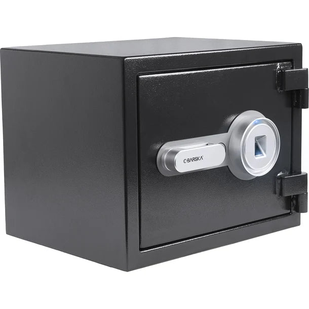 Barska AX13498 Biometric Fireproof Safe - Black Angled