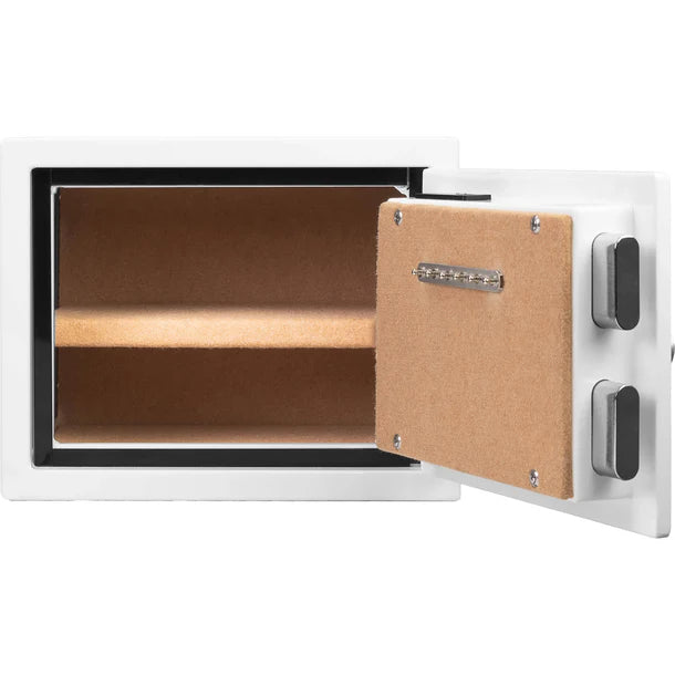 Barska AX13738 Biometric Fireproof Safe - White Door Open Empty Front View