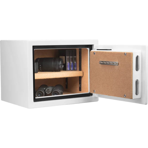Barska AX13738 Biometric Fireproof Safe - White Door Open