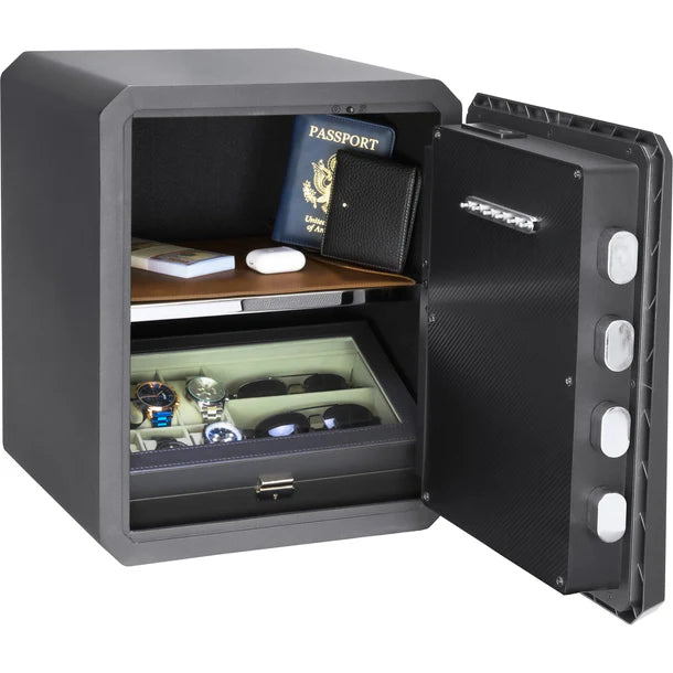 Barska AX13936 Obsidian 9-User Touchscreen Biometric Keypad Security Safe