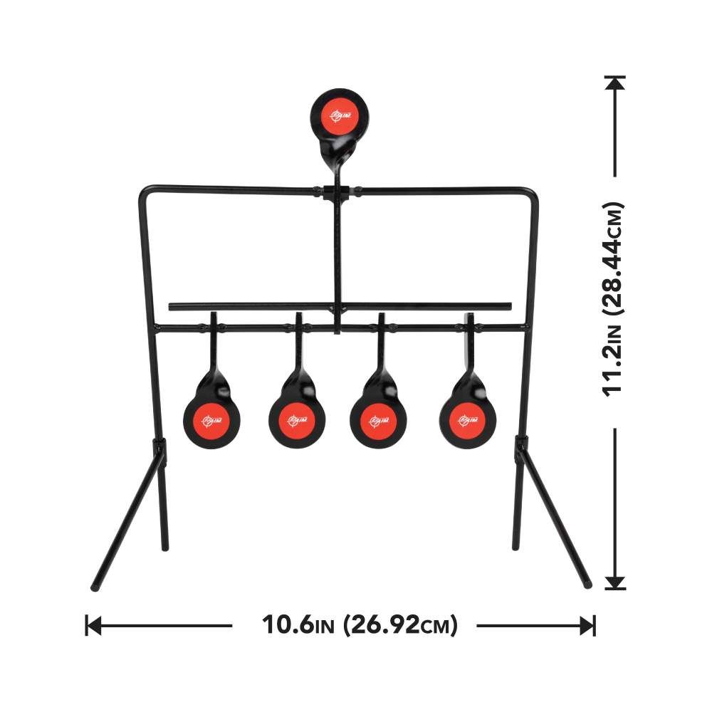 Allen 15285 EZ Aim Five Spinner Target System Rimfire .22 Cal Dimensions