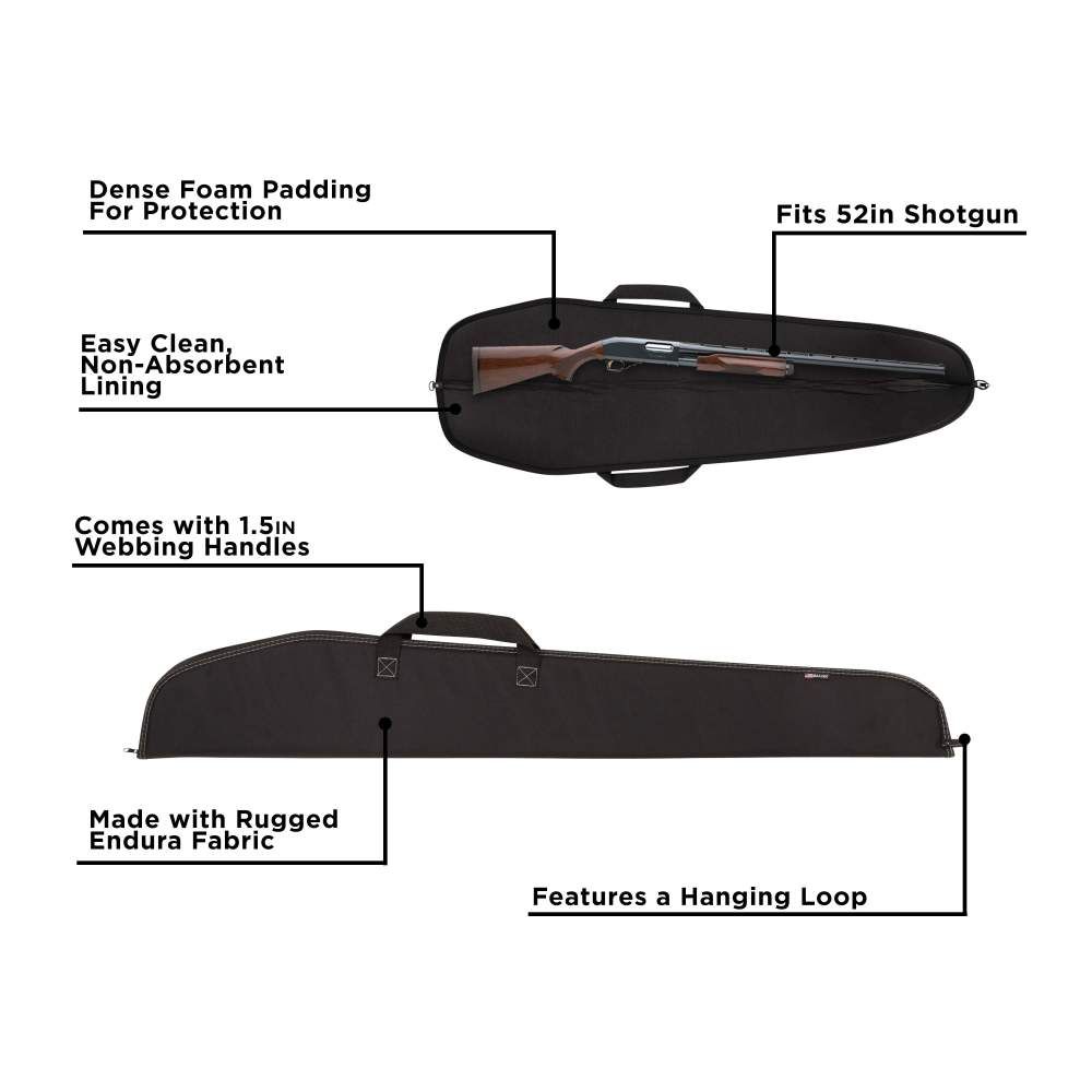 Allen 602-52 Durango Shotgun Case Soft Gun Bag 52&quot; Black Features 2
