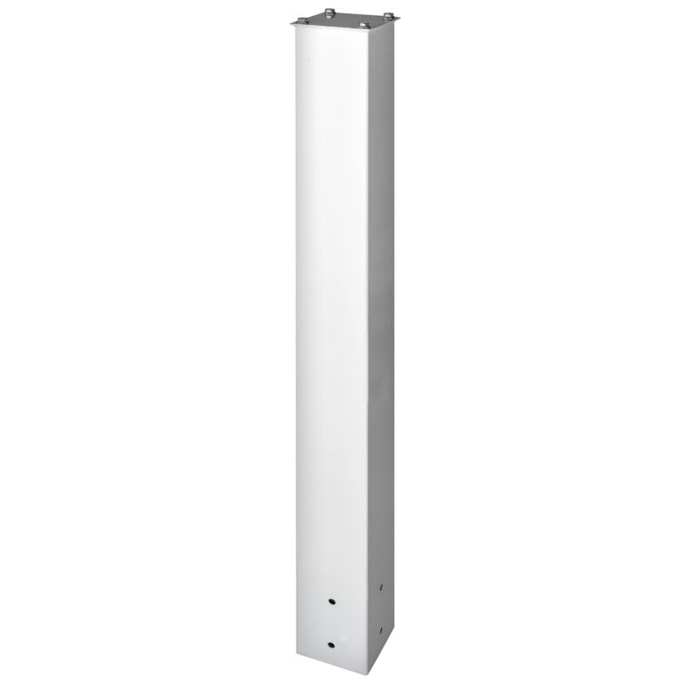 Mail Boss In Ground Steel Post (43&quot;) for Curbside Locking Mailboxes Alpine White