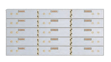 American Vault 515-15 Safe Deposit Boxes 15 Openings 3" x 10"