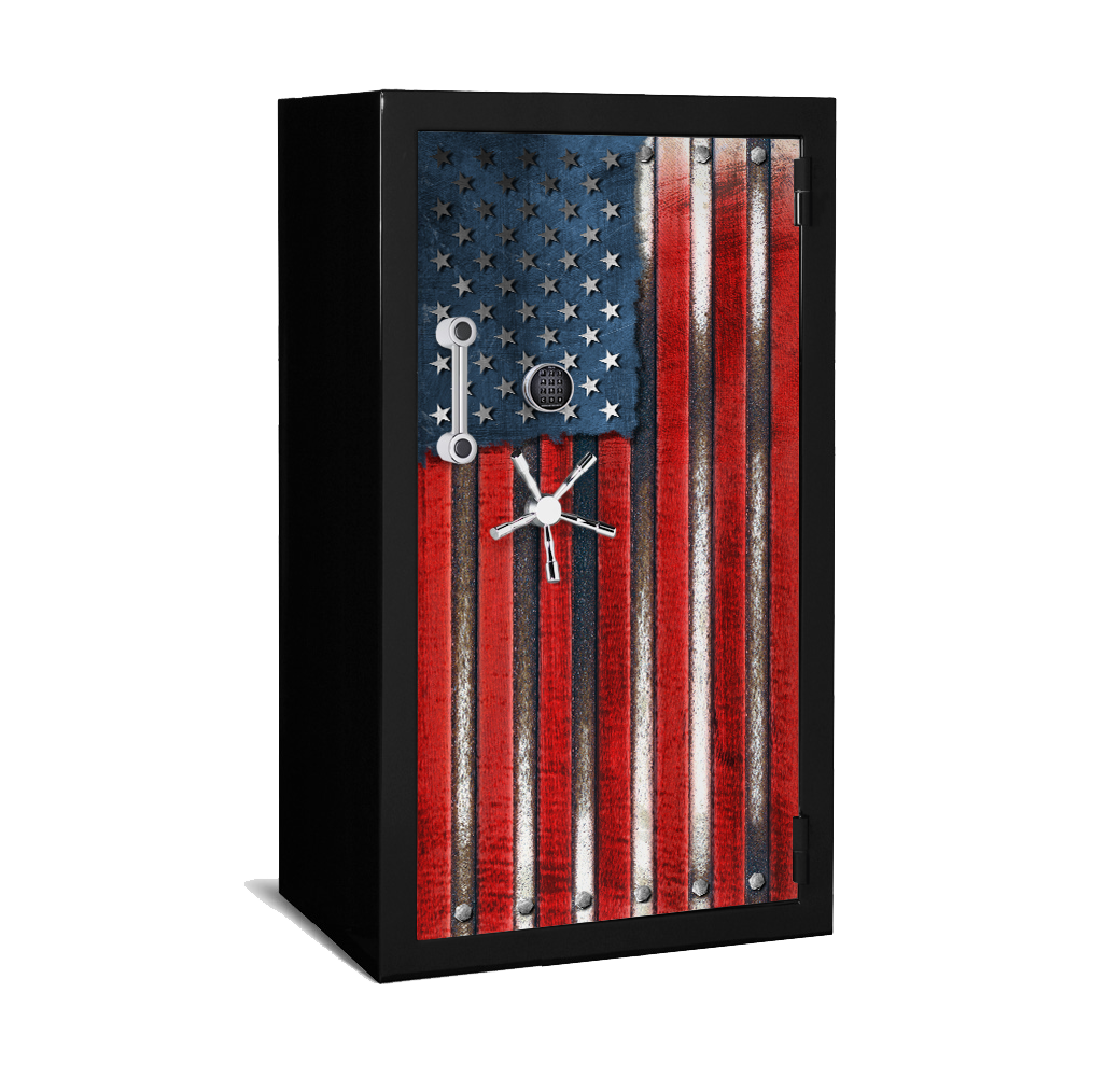 BFII6636 Metal USA Flag