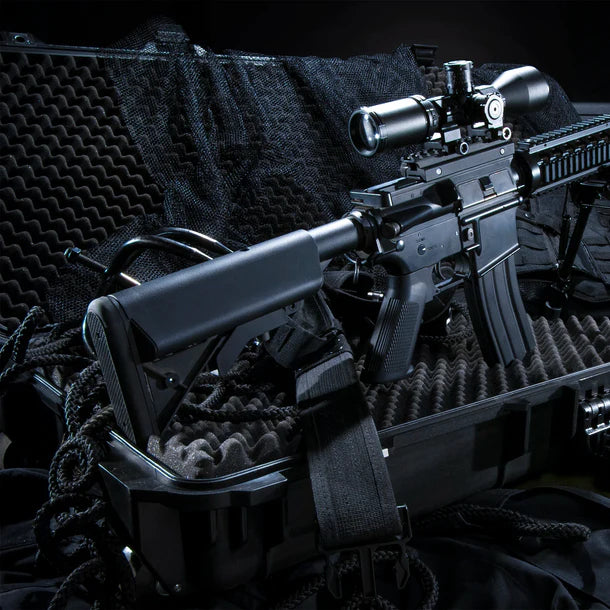 Barska BH12158 Loaded Gear Watertight 53" Hard Rifle Case with Wheels AX-500 with Rifle & Scope