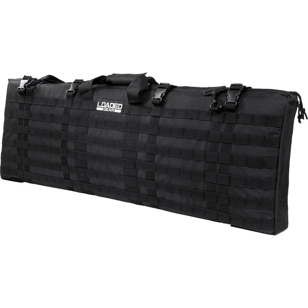 Barska BI12032 Loaded Gear 40" Tactical Shooter Mat Rifle Bag Black RX-300 Angled