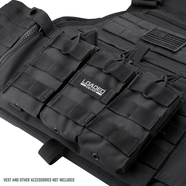 Barska BI12246 Loaded Gear Triple Magazine Pouches CX-200 On Vest