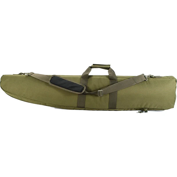 Barska BI12320 Loaded Gear 48" Tactical Rifle Bag OD Green RX-100 Back View with Shoulder Strap