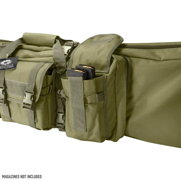 Barska BI12322 Loaded Gear 45" Tactical Rifle Bag OD Green RX-200 Magazine Pouch