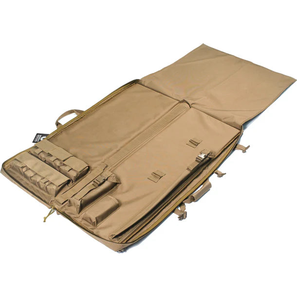 Barska Loaded Gear 40" Tactical Shooter Mat Rifle Bag Dark Earth RX-300 Open