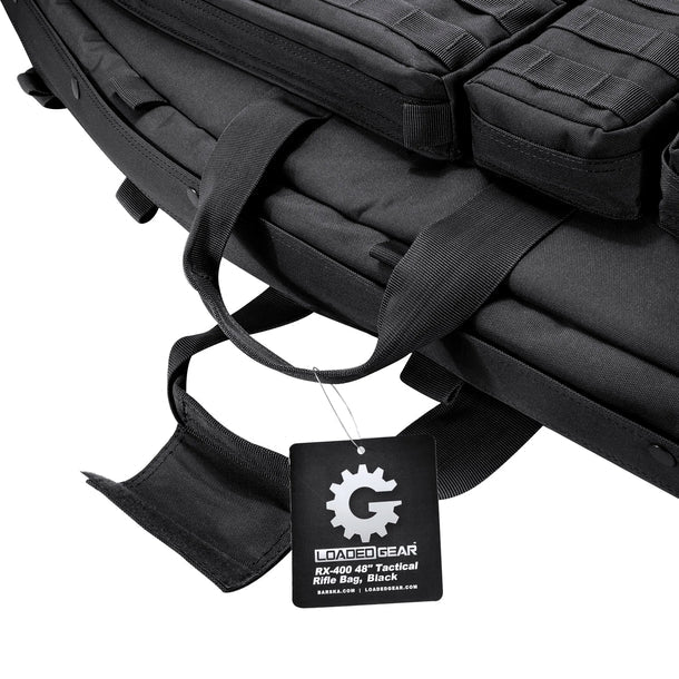 Barska BI12550 Loaded Gear 46" Tactical Rifle Bag Black RX-600 Handles