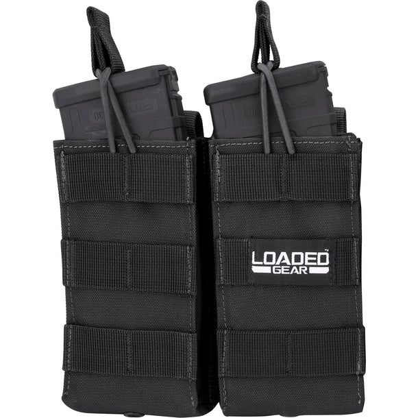 Barska BI13000 Loaded Gear Double Magazine Pouches CX-850 Black with Mags