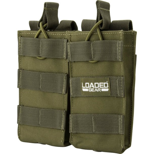 Barska BI13004 Loaded Gear Double Magazine Pouches CX-850 OD Green