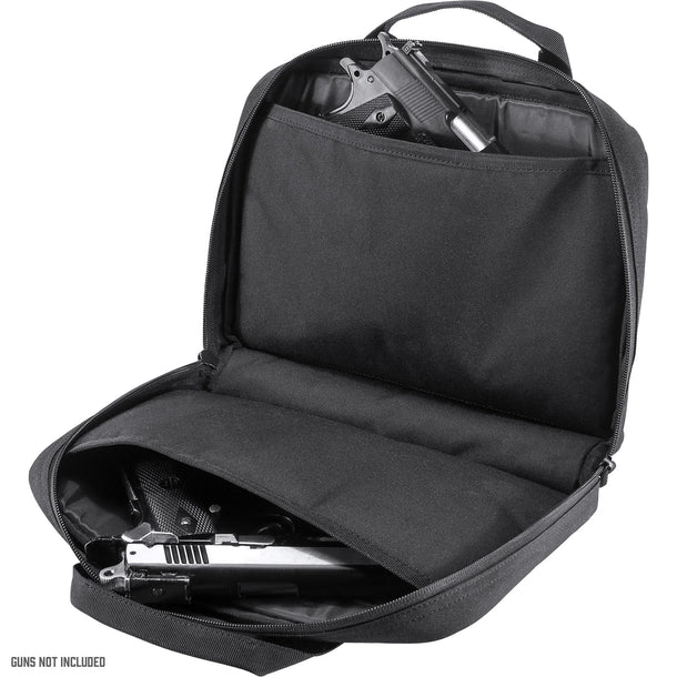 Barska BI13226 Loaded Gear 12" Dual Tactical Pistol Bag RX-800 Open with Handguns