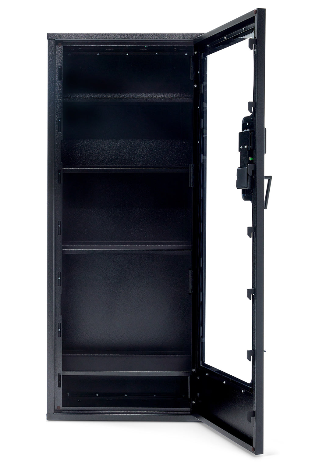 BlumSafe Secure Display Cabinet for Watches Door Open with Shelves 2