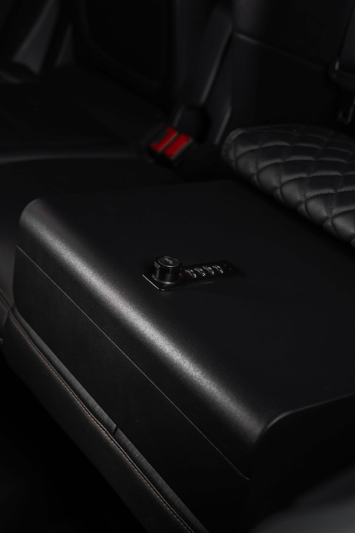 BoostedSafe Basic — Combination Access Portable Security Safe On Car Seat