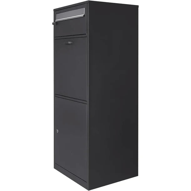 Barska CB13704 Dual Compartment Locking Mail and Parcel Box MPB-700 Front View